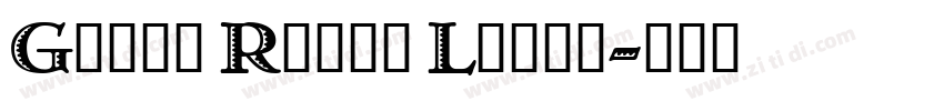 Greco Roman Lubed字体转换